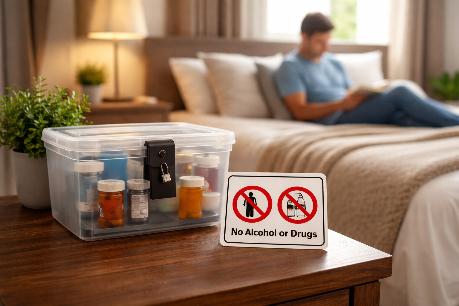 No smoking, alcohol, or drugs policy at Bright Path Sober Living